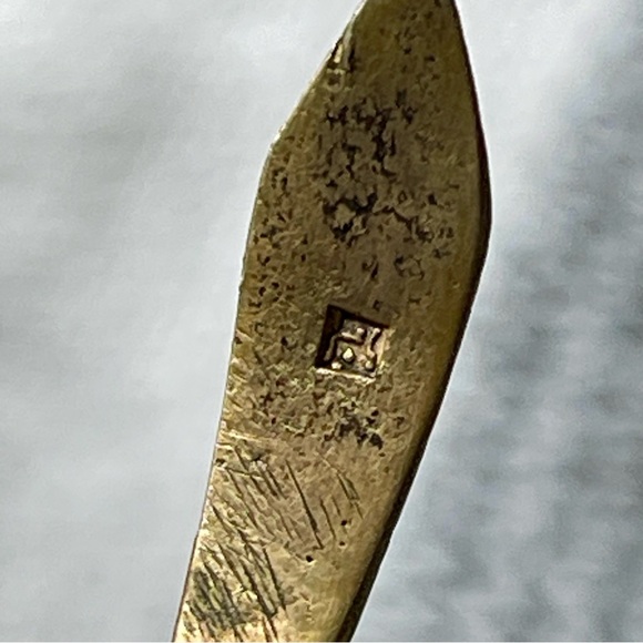 Vintage Coiled Gilt Egyptian Revival Silver Snake Bangle Turquoise Garnet Eyes - Picture 4 of 17